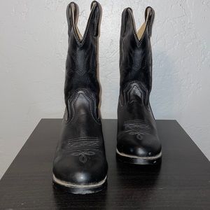 Black cowboy boots